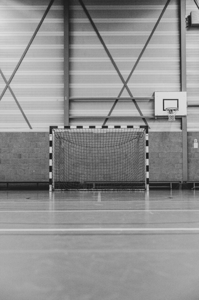 School sports hall representing education refurbishment and improvement works